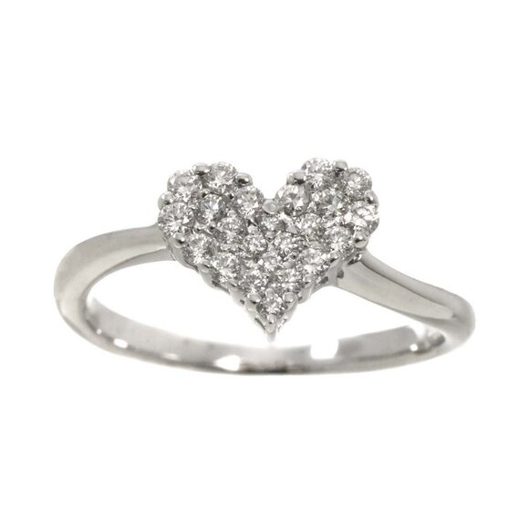Diamond 0.30ct Ring 18K K18 WG White Gold size5.5-5.75(US) 90285823 - Picture 1 of 9
